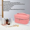 PU Leather Portable Makeup Bag Travel Handheld Detachable Waterproof Toiletry