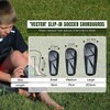 Vizari 'Vector' Slip-in Soccer Shinguards with Low Profile PP Deflecting