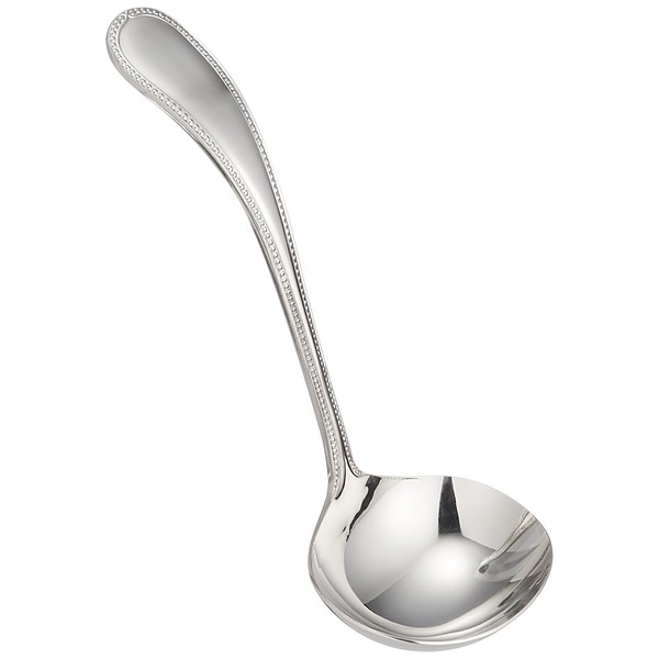 Endoshoji OLZ01024 Commercial Rison Sauce Ladle, 18-12 Stainless Steel, Made