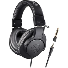 Audio-Technica ATH-M20x/1.6 Professional Monitor Headphones, Wired Headphones, 1.6m cable length, for recording, practicing instruments, mixing, DJing, gaming, black