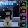 Smalody Interactive Electronic Plush Cat Toy - Multicolor LED Eyes