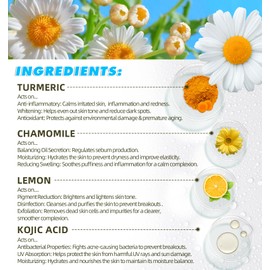 Turmeric Kojic Acid Cleansing Pads, Kojic Acid Cleansing Pad 60 pieces, Kurkuma-Kojic-Säure-Reinigungspads, Turmeric Kojic Acid Pads for Face Cleansing and Exfoliating