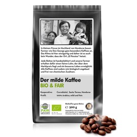 Coffee Organic & Fair The Mild Coffee from Gourvita, 500 g Bean, Perfect for Fully Automatic Machines and Espresso Machines
