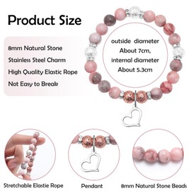 Mwphuy Friendship Bracelets for Women Inspirational Gifts for Female Friends Sister Daughter Bestie Best Friend Beaded Bracelet Birthday Christmas Graduation Gifts Friendship Thank You Gift for Her