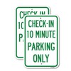 (2 Pack) Check - in 10 Minute Parking Only |