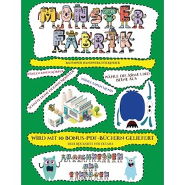 Baupapier Handwerk fur Kinder: Ausschneiden und Einfugen -Monsterfabrik