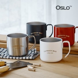 Oslo Outback Mug / Stainless Steel Mug Cup / Stainless Steel Cup, 01 Outback Mug-Red / 오슬로  아웃백머그 / 스텐머그컵/ 스텐컵, 01 아웃백머그-레드