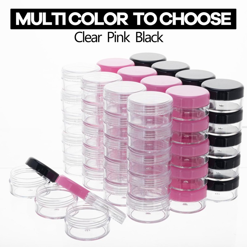 10 Gram 100 Count Sample Containers, Small Plastic Containers with
