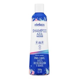 Shampoo Azul Matizador Para Canas Y Rayos Inbellezza 500g