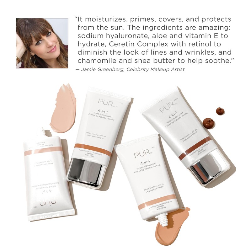 ‎Pür Tinted Moisturiser DPN6 Multipurpose Natural Looking Foundation and Broad