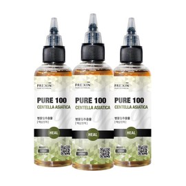 Freakin 프리킨 퓨어100 병풀추출물 원액 100ml x 3개 Purikin Pure100 Centella Asiatica Extract Liquid 100ml x 3 Packs