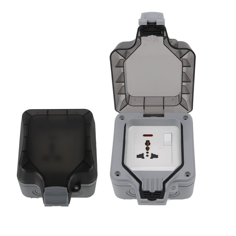 Outdoor IP66 Waterproof Socket Box 16A Weatherproof Outdoor Switch Socket