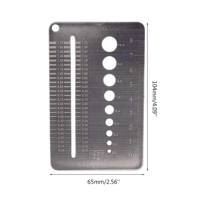 YO-HAPPY Screw Gauge, 0.1-10 mm Screw Gauge, Plate Diameter, Measuring
