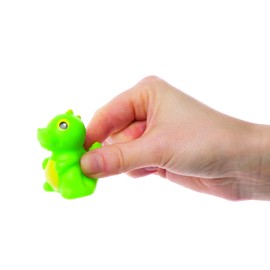 Baker Ross Dinosaur Water Splashes (Pack of 4) - Floating Rubber Sprayer for Bath or Swimming Pool