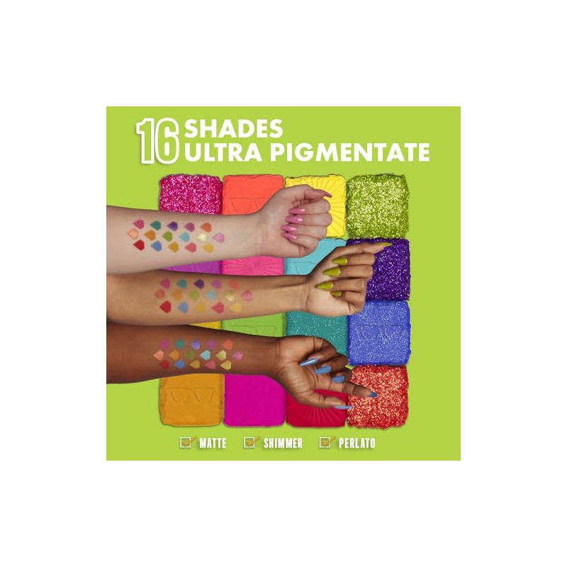 NYX Professional Makeup, Ultimate Shadow, Paleta de sombras, Brights