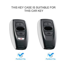 ELOHEI Key Fob Cover for Subaru, Key Fob Case Accessories for Subaru Forester CrossTrek Outback WRX Ascent BRZ Impreza Legacy Premium Soft TPU 360 Degree Full Protection