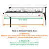 Leaveshade RV Awning Fabric Replacement Camper Trailer Awning Fabric Super