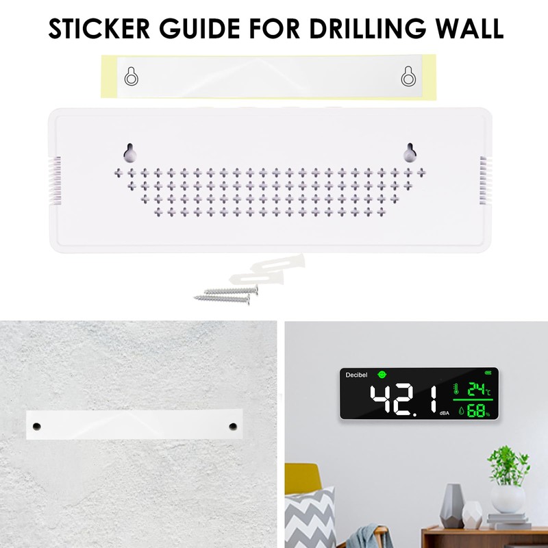 DANOPLUS Decibel Meter Sound Level Meter Wall Hanging 28cm Large
