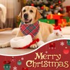 3 Pack Christmas Dog Bandanas with Tassels Edges Red Green