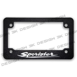 3K Design For Harley Davidson Sportster Textured Motorcycle License Plate Frame(All Years)