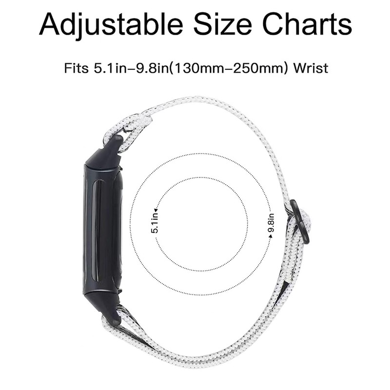 HUYIIO 3 Pack Adjustable Elastic Watch Strap Compatible with Charge