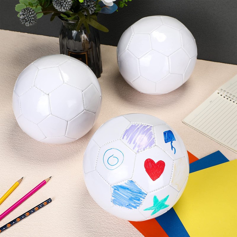 12 Size 5 6 Size 5 All White Soccer Ball