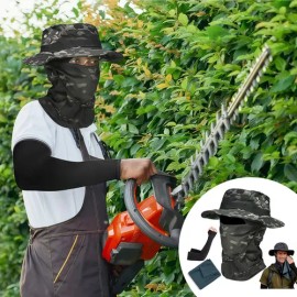 Sombrero Táctico Sol Protector Con Pasamontañasmangatoalla                                                                                            