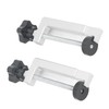 2Pcs Woodworking Fence Clamp Aluminum Alloy Multifunctional Woodworking Fence Fixing