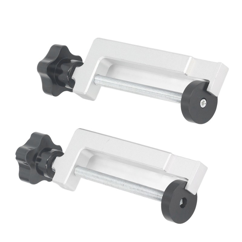 2Pcs Woodworking Fence Clamp Aluminum Alloy Multifunctional Woodworking Fence Fixing