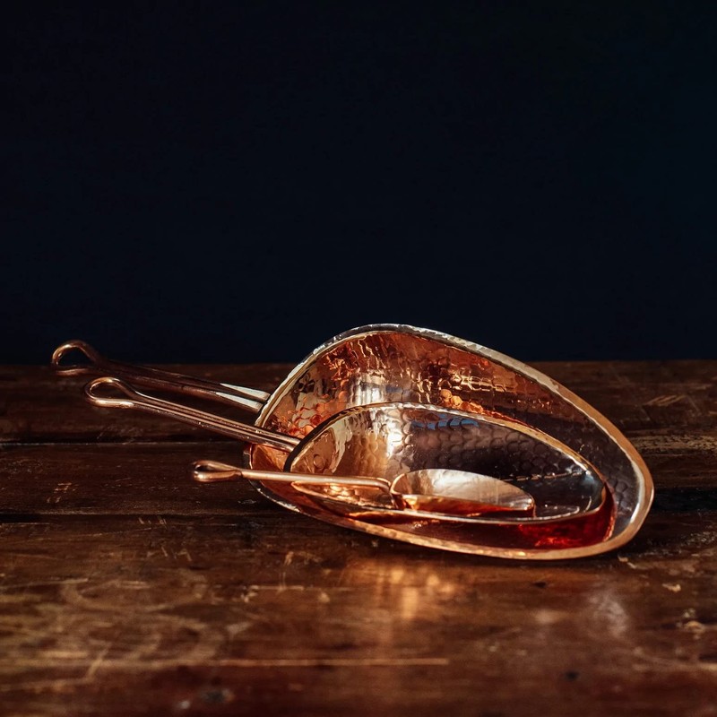 Sertodo Copper Scoop for Coffee and Spices | Solid Copper,