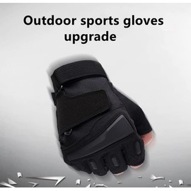 Guantes de entrenamiento transpirables sin dedos para hombre, tácticos para combate, disparo, motocicleta, levantamiento de pesas