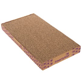 SmartyKat Super Scratcher+ Double Wide with Catnip Infusion Technology Corrugate Cat Scratch Pad, Reversible