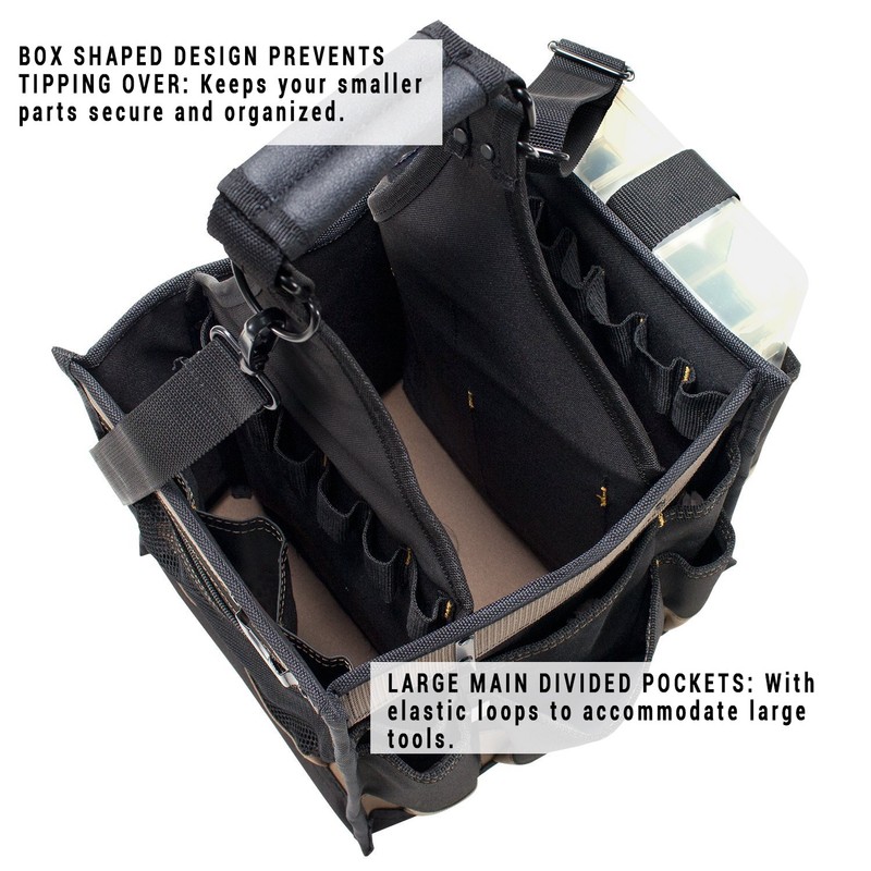 CLC Custom LeatherCraft 1528 Large Electrical and Maintenance Tool Carrier,