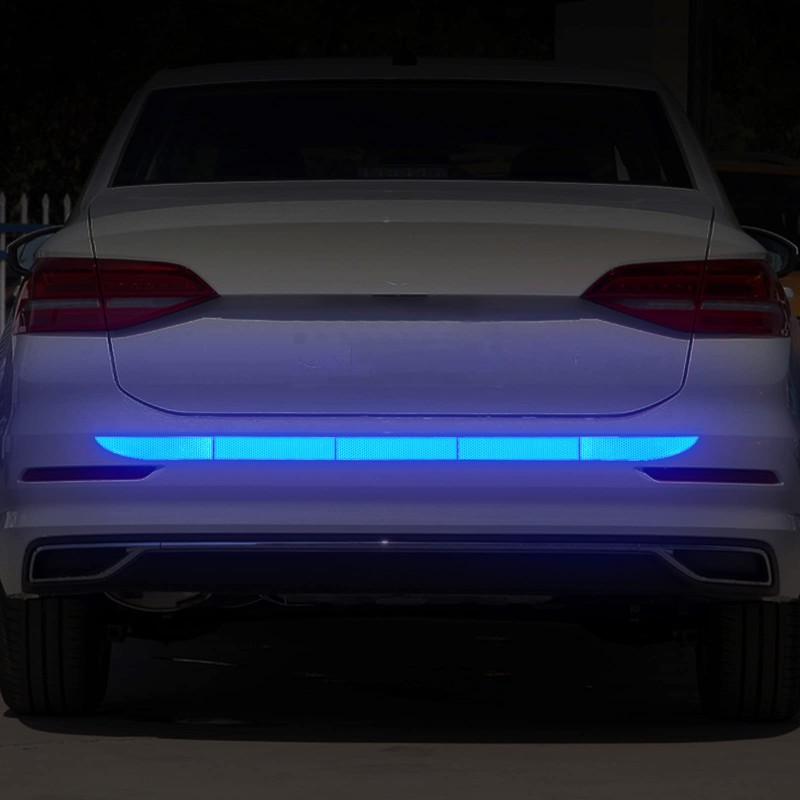 BLAKAYA Reflective Rear Bumper Sticker Car Trunk Reflective Strips Diamond