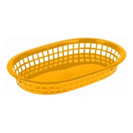 Dilitools Canasta Plástica 27.5 Cm Comida Rápida Paquete Con 10 Pzs