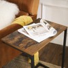 VASAGLE C Shape End Table, Small Coffee Table for Couch