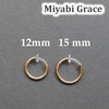 Miyabi Grace Men's 15 mm Small Comfortable Plastic Invisible Clip