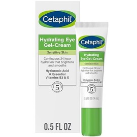 Cetaphil Hydrating Eye Gel Cream Sensitive Skin Hyaluronic Acid B3 E Vitam 0.5Oz