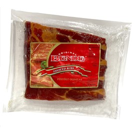 Bende Hungarian Brand Smoked Pork Ribs, "Füstölt Oldalas"