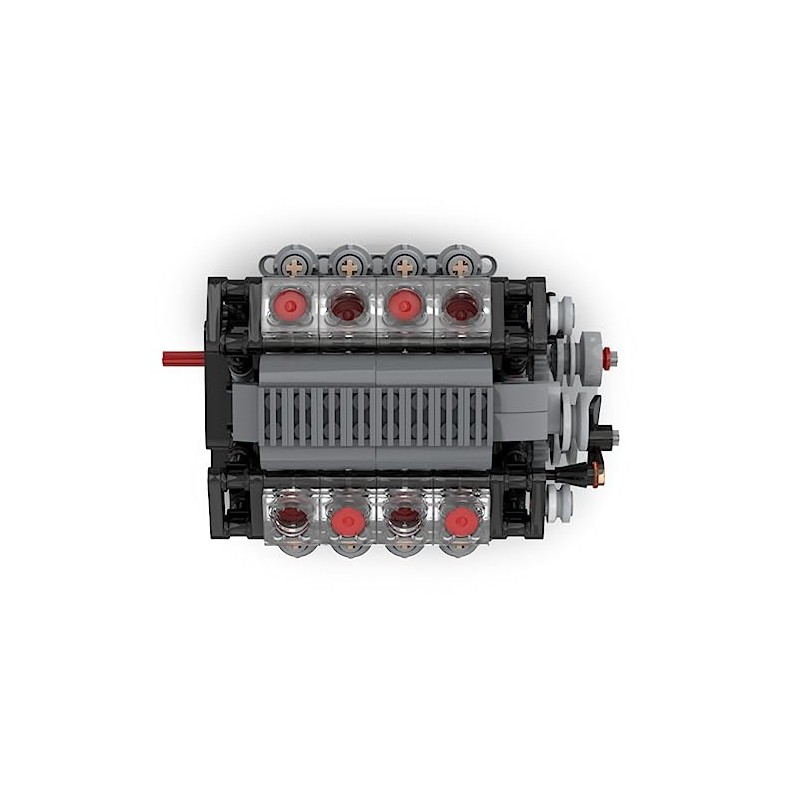 Motor V8 con caja de cambios Tech Engine Model Building