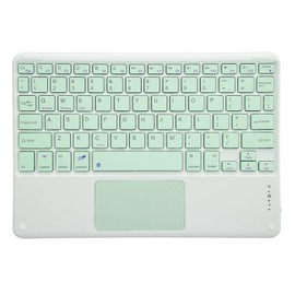 Bluetooth Keyboard with Touchpad 78 Keys Ultra Slim Silent Portable Wireless Keyboard for Smart Phones Tablets Laptops Green