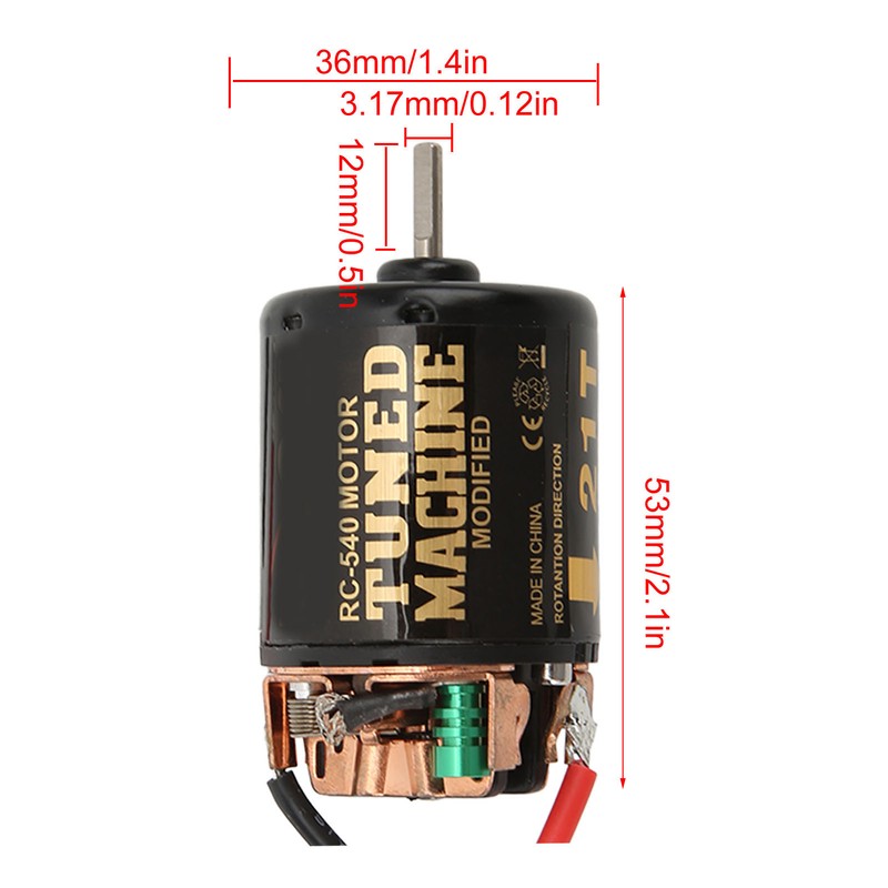 RC 540 Motor 21T Brushed Motor for AXIAL SCX10 90046