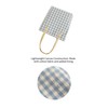 Jeelow Plaid Canvas Shoulder Bag for Women with Snap Closure,
