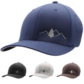 LINDO + Flexfit - Pro Style Hat - The Great Outdoors (Navy w/Silver: S/M)