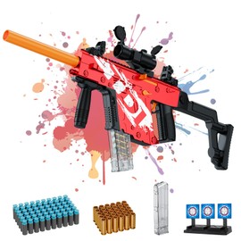 Automatic Toy Gun for Soft Bullets, Auto-Manual Shell Ejecting Toy Foam Blasters & Guns with Soft Darts, Toys for 8+ Year Old Boys Adults, Birthday Chritmas Gift(Red)