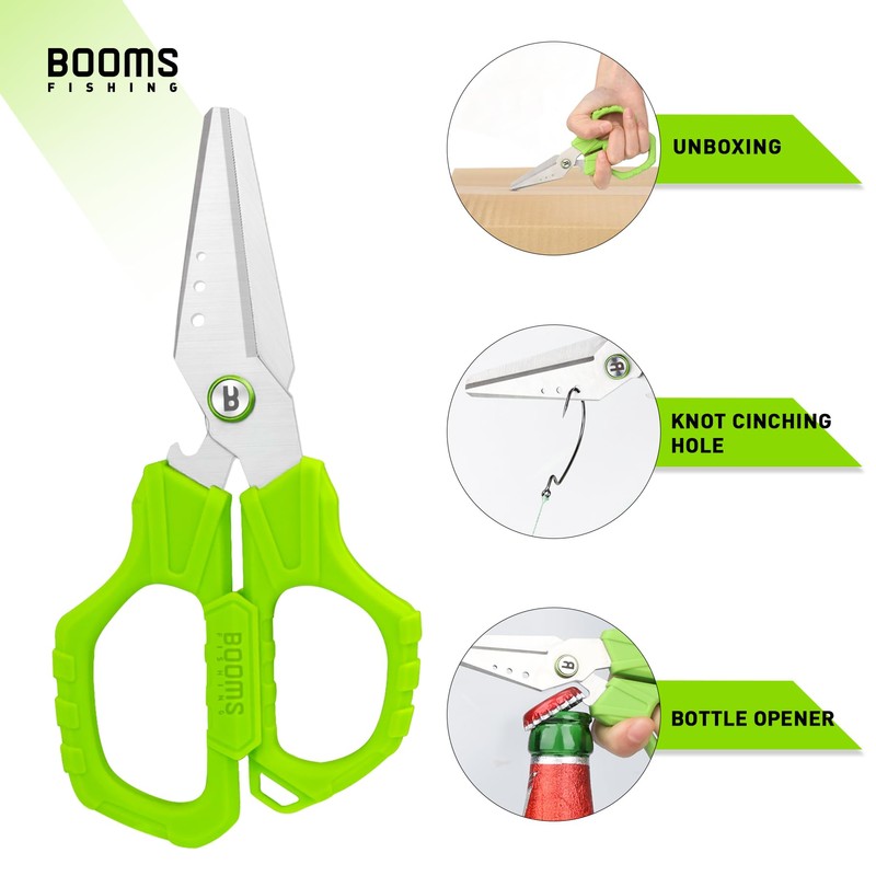 Booms Fishing S04 Portable Scissors PE Line Cutter Fishing