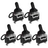 MDEOOSKY 5PCS Black Heavy-Duty Lever Toggle Switch, 15A 250V 20A