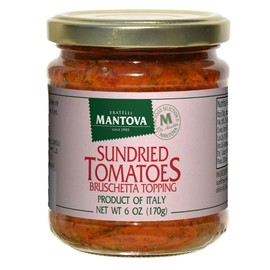 Mantova Sundried Tomatoes Bruschetta Topping, 6 Ounce (Pack of 6)