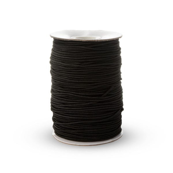 Realm Elastic Cord/Round Hat Elastic Black & White (1mm, 2mm