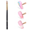 GELLKTIK Acrylic Nail Brush, Size 12 with Black Handle for